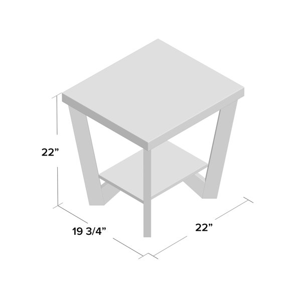 Highland Dunes Demby Cross Legs End Table with Storage & Reviews Wayfair